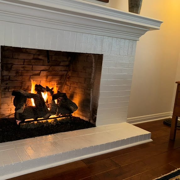 Existing residential chimney documented for restoration
