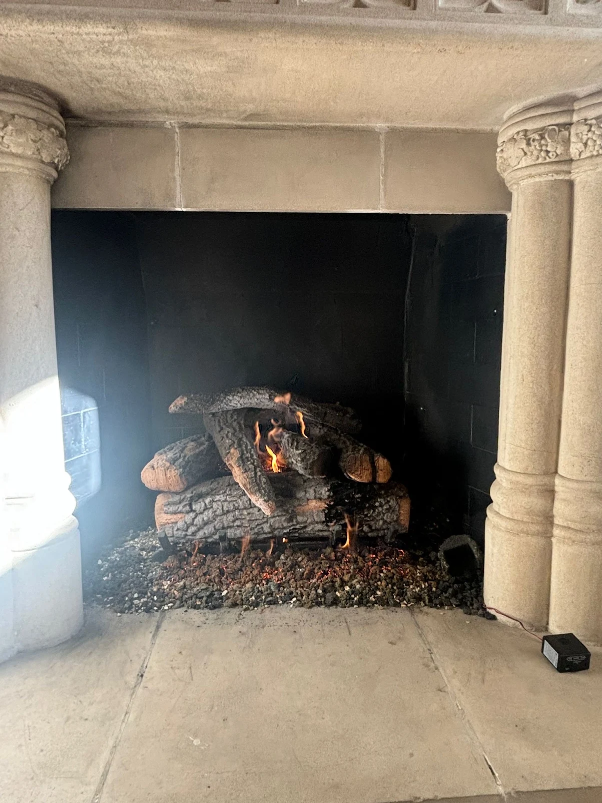 Gas fireplace repair project in Kyle, TX