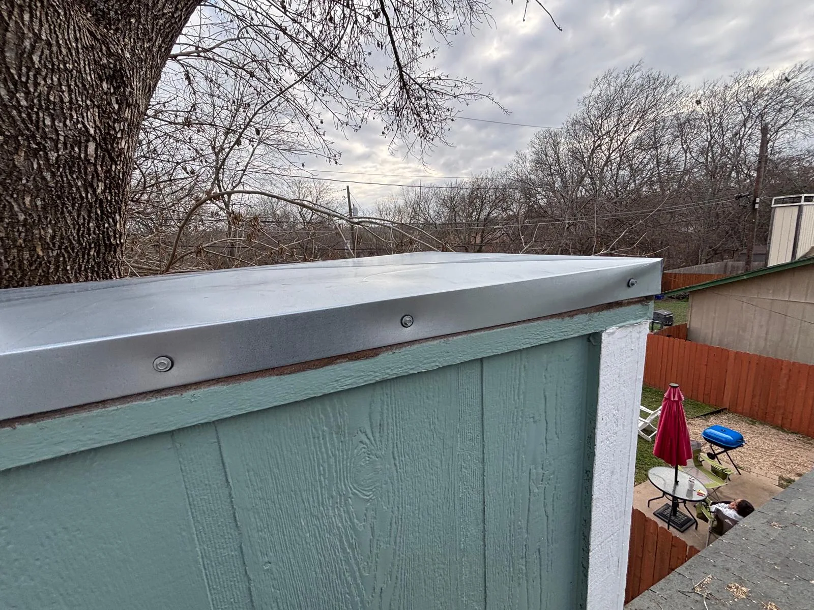 Chimney top service at a Driftwood, TX home