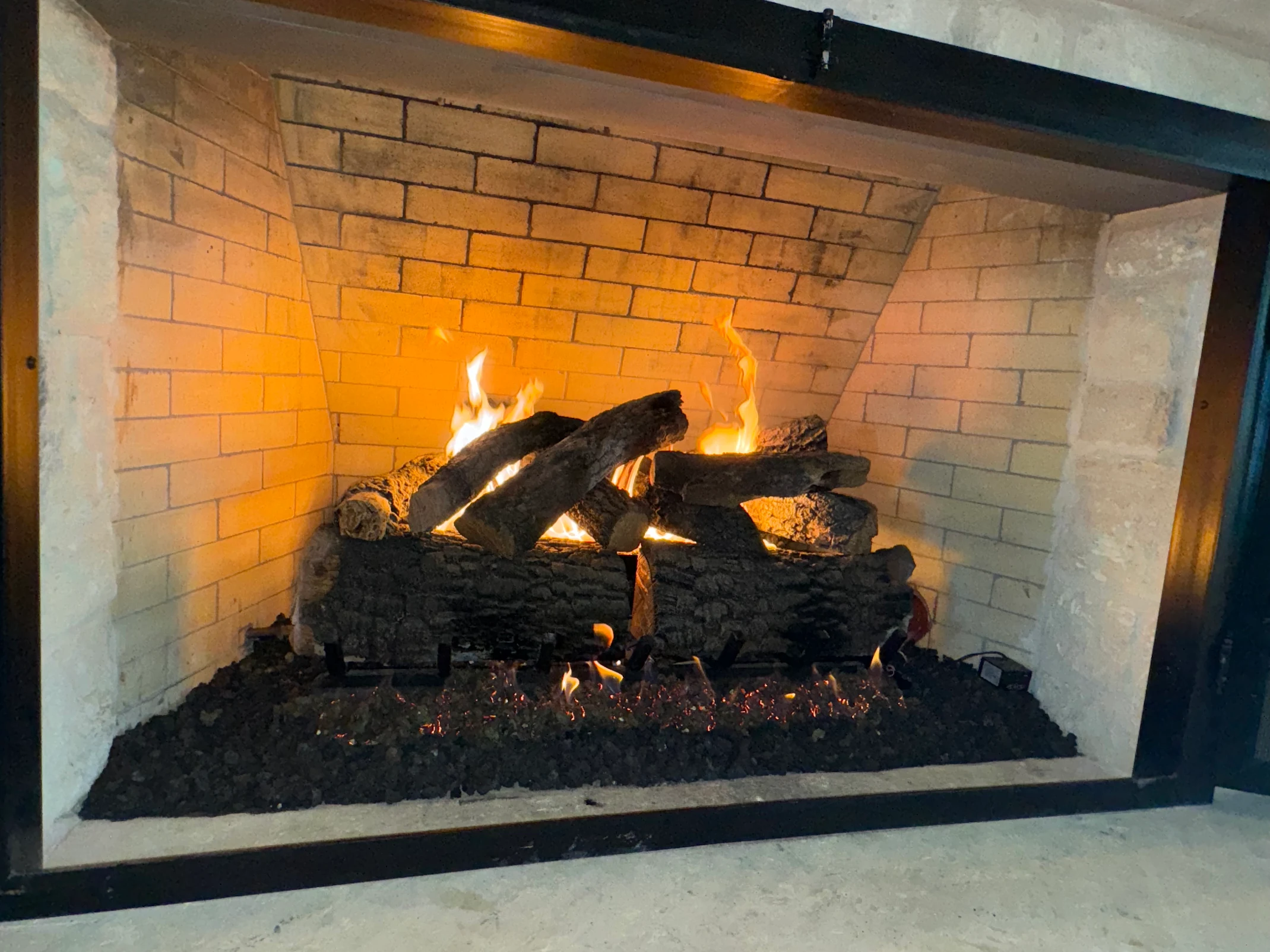 Completed fireplace service result in Taylor, TX