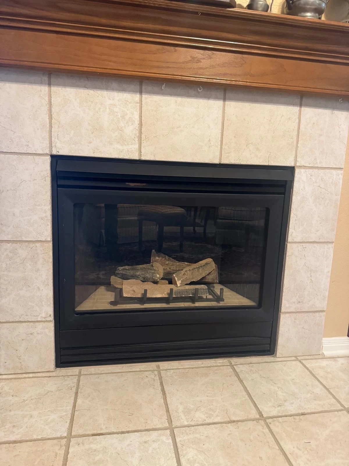 Direct vent fireplace repair project in Buda, TX