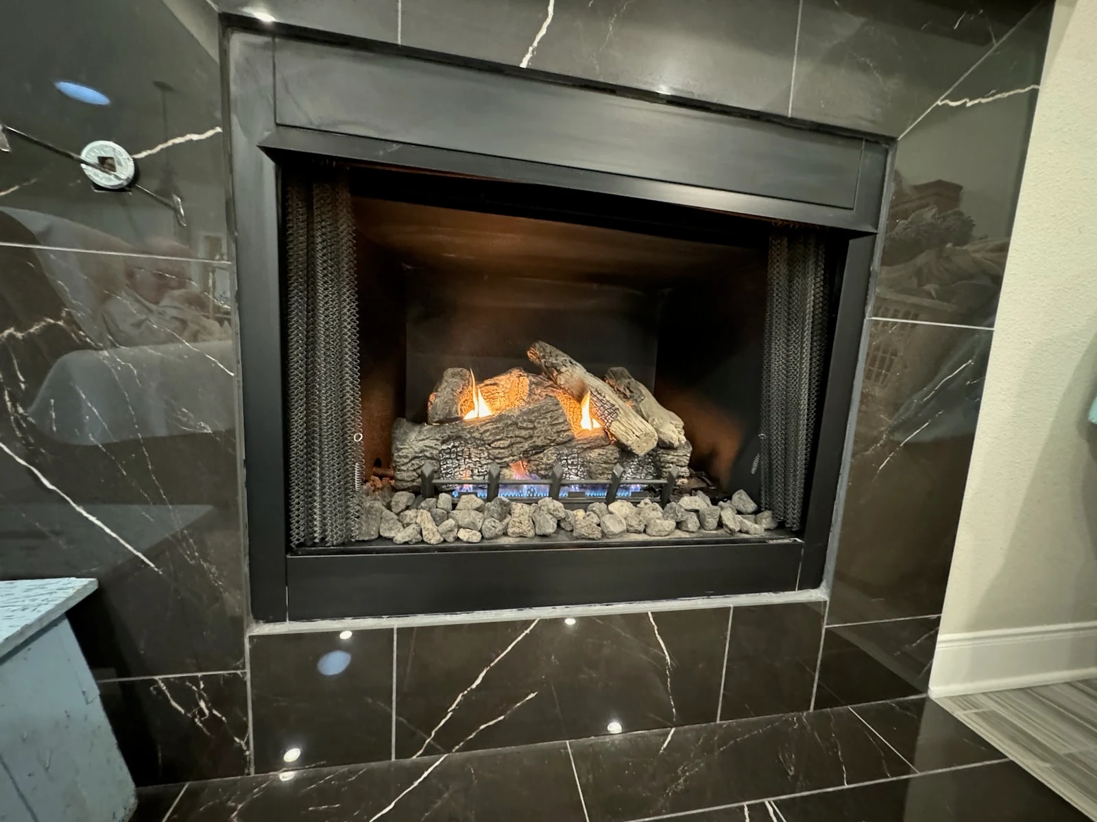 Cleaned fireplace after service in Cedar Park, TX