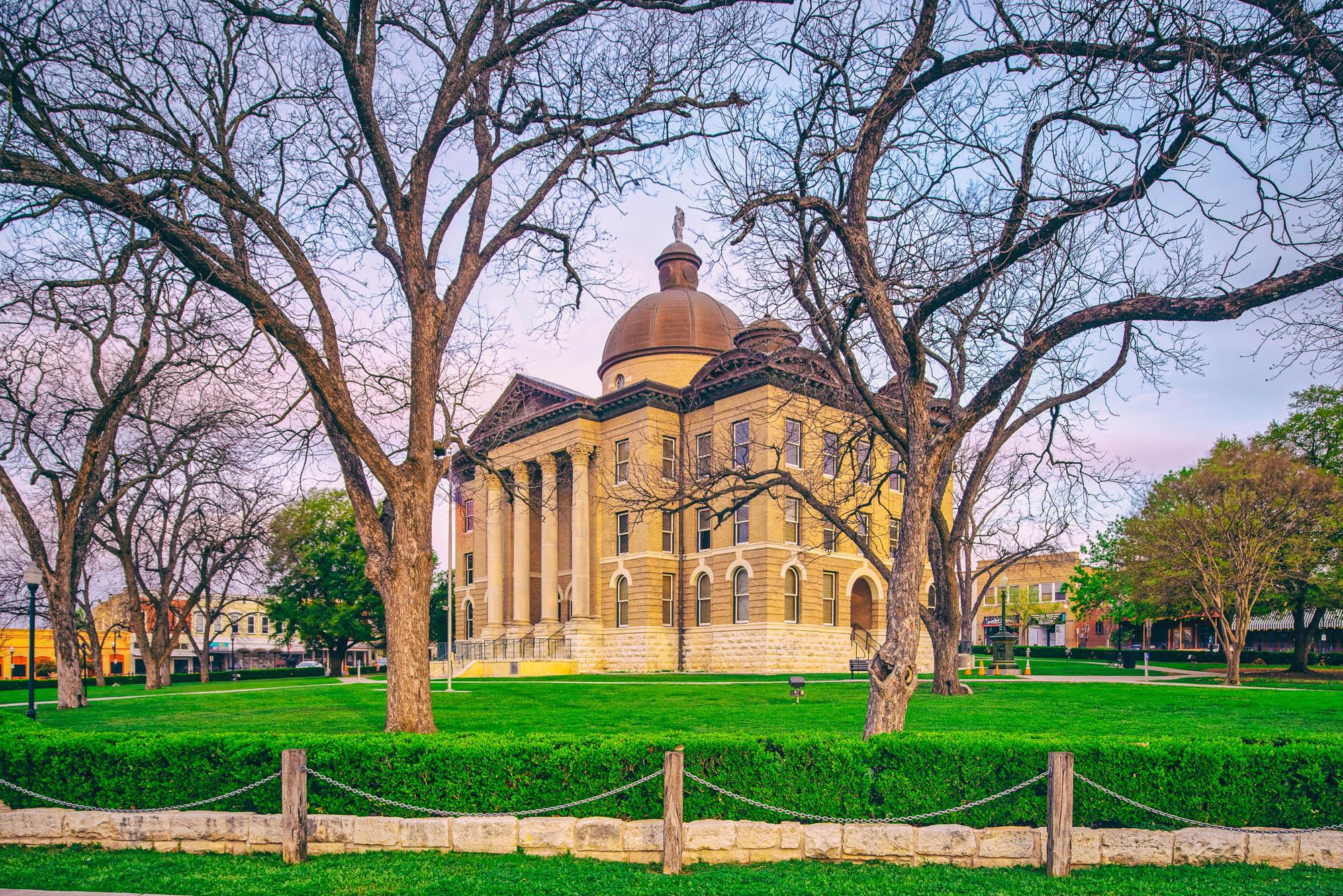 Historic Hays County Courthouse in San Marcos, TX