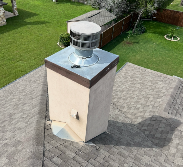 Chimney rebuilding project in Georgetown, TX