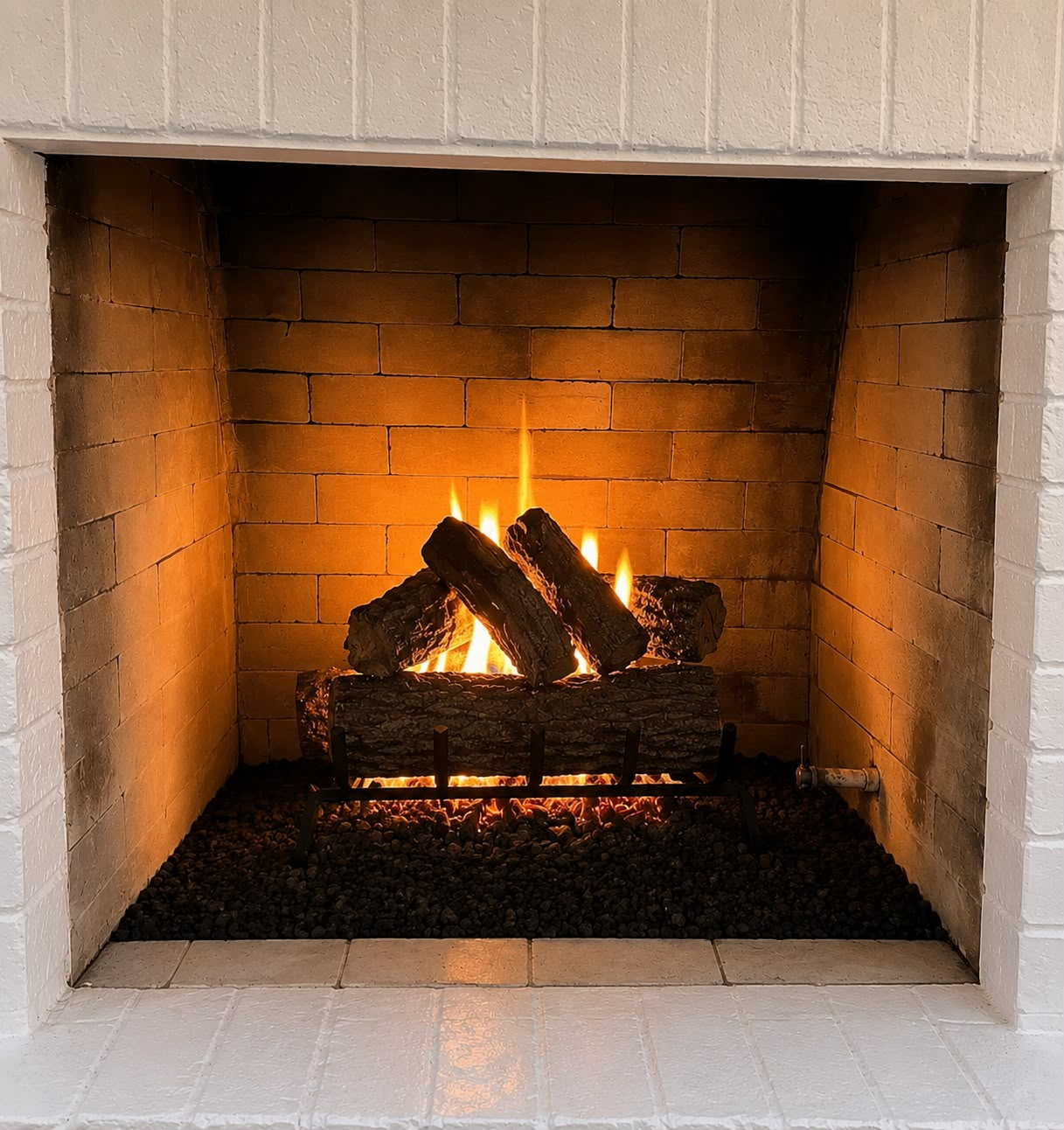 Chimney after sweeping and cleaning