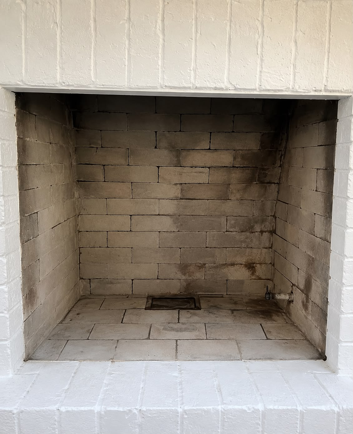 Chimney before sweeping and cleaning
