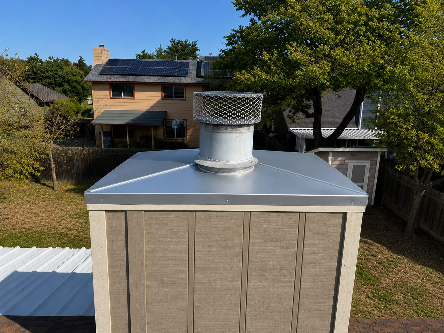 Chimney after repair service