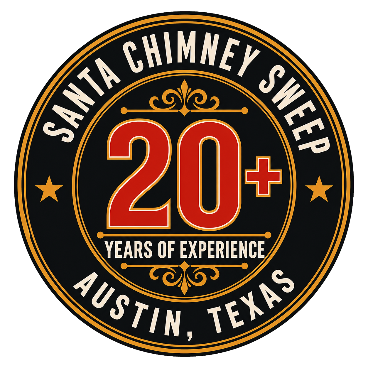 Santa Chimney Sweep 20 plus years of experience in Austin, Texas