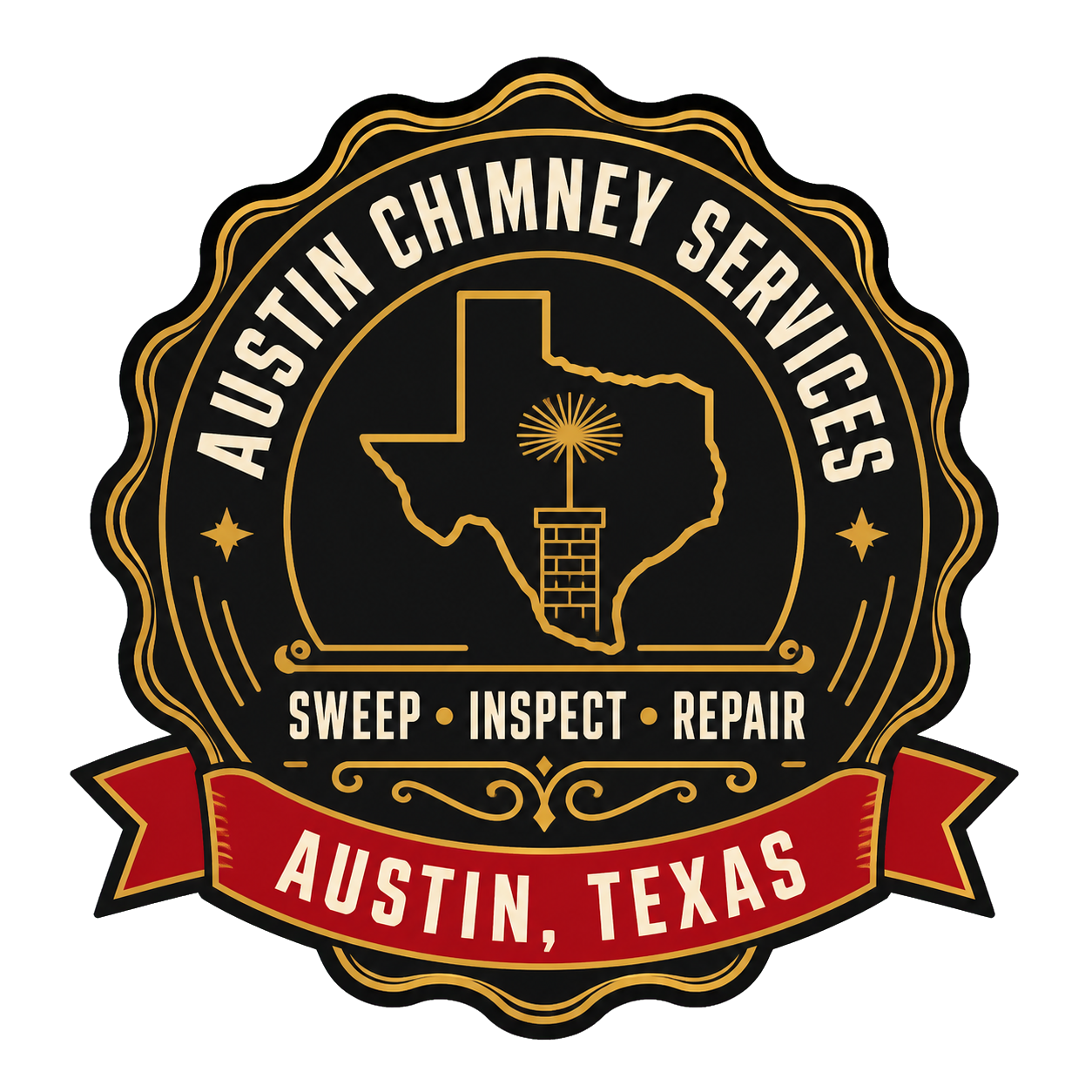 Austin chimney services including sweeping, inspection, and repair