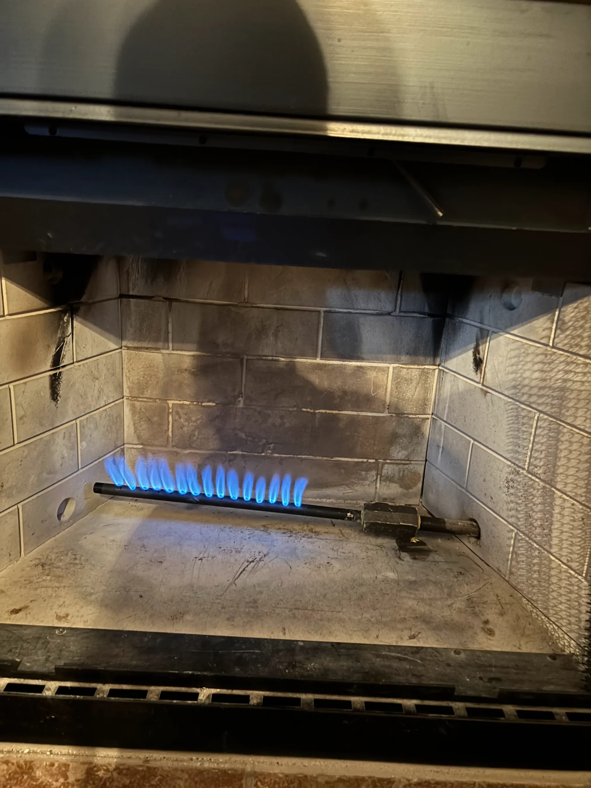 Residential fireplace documented for fireplace repair