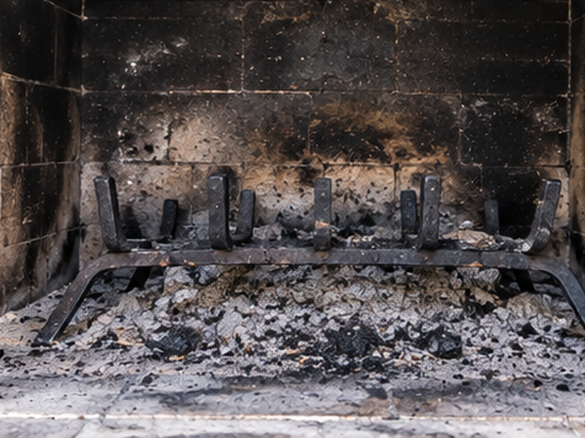 Fireplace and flue cleaning before